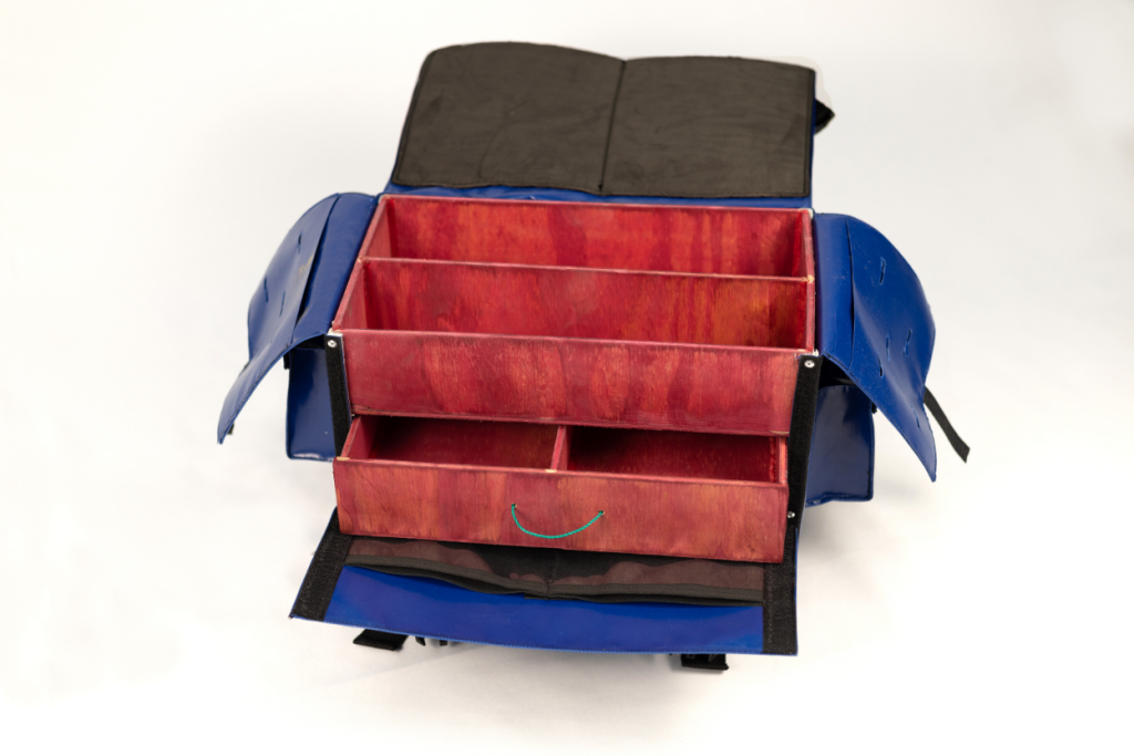 Extra Large Tackle Box - Double Rod Holder - Four Side Pockets (NEW)